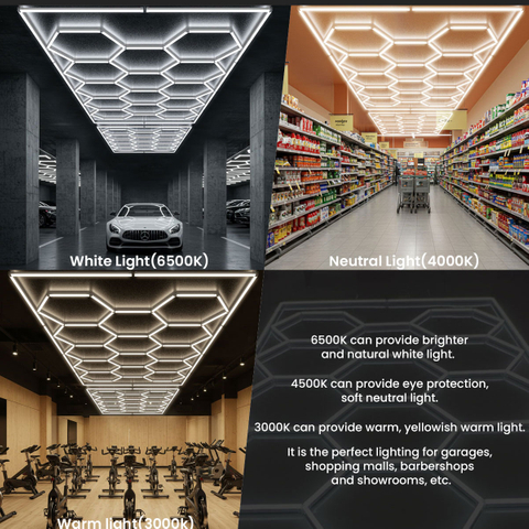 14 Hex 6500K/4000K/3000K 535W LED Hexagon Light voor Stage Studio-werklampen