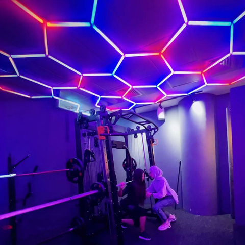 Luce RGB esagonale