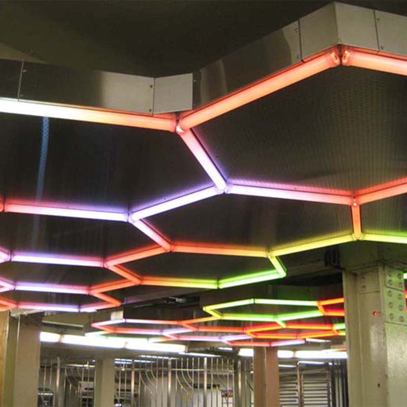 Luz Hex&aacute;gono Rgb