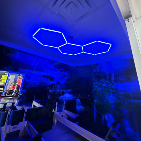 맞춤형 육각형 LED RGB 벽 조명