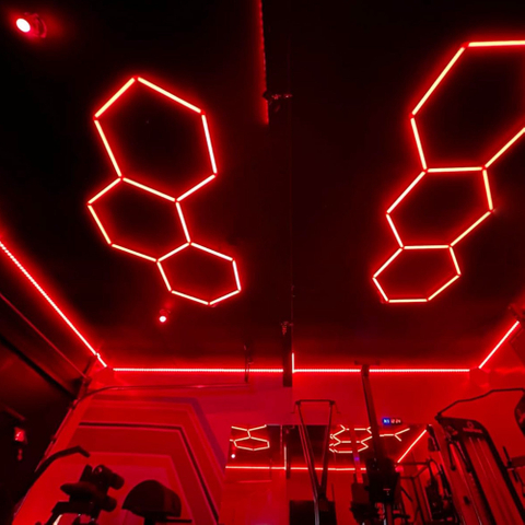 RGB 육각형 LED 천장 벌집 조명