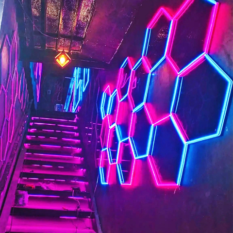 Luce RGB esagonale